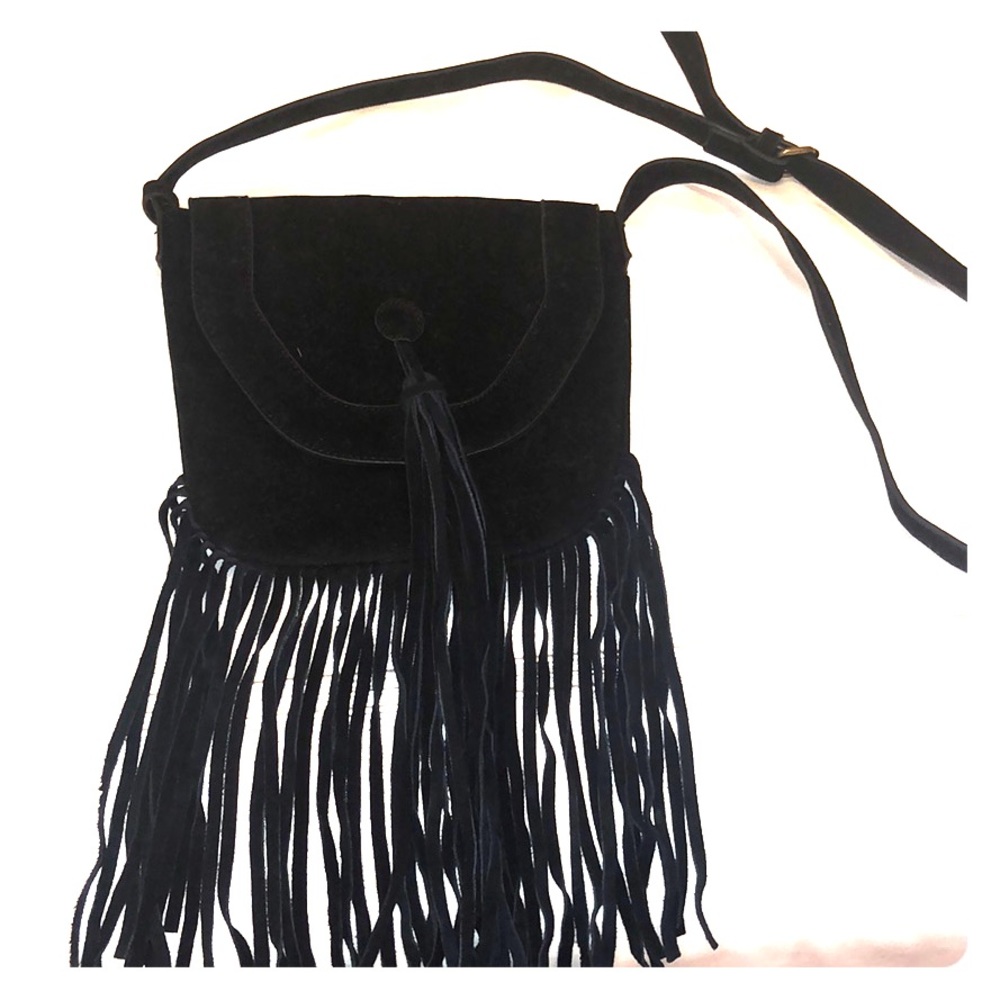 Black satchel bag